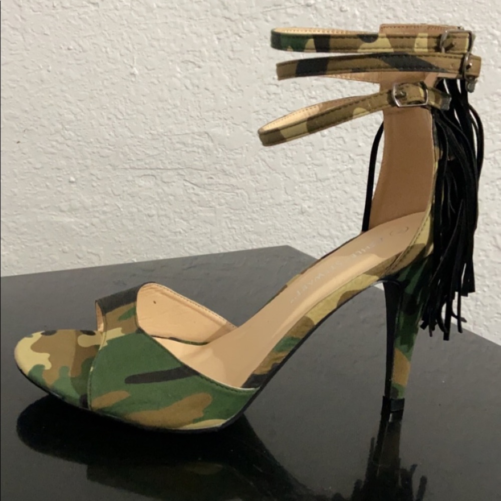 Camo high heels